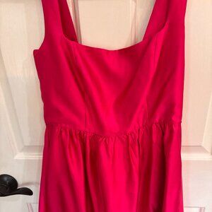 Hot Pink Dupioni Esme Dress